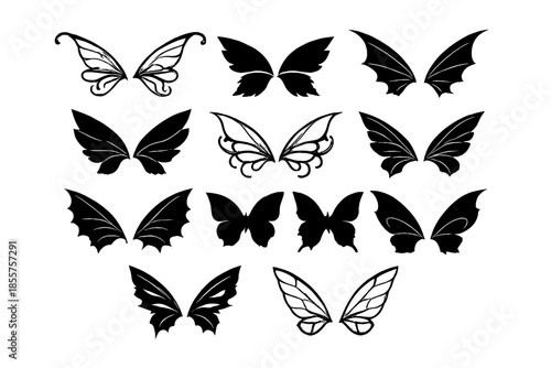 Fairy Wings Collection - Black and White