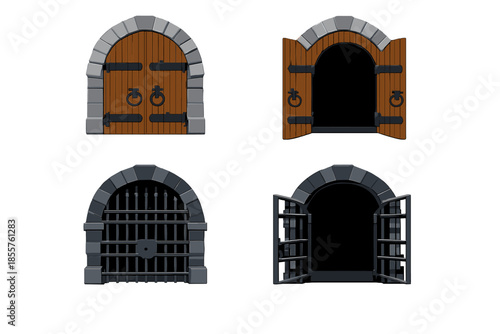 Castle Arched Doors and Windows