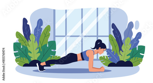 Two professional female scientists in white lab coats conducting a chemical experiment with a large test tube, funnel, and flask in a laboratory.