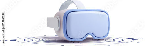 Virtual Reality Headset VR Goggles 3D Illustration