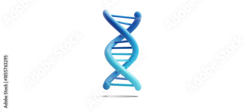 DNA Double Helix Icon Biotechnology and Genetics Concept
