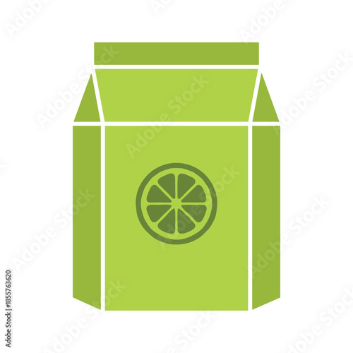 Lime Juice Carton Illustration