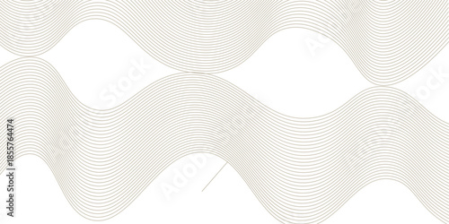 Abstract background with lines and waves. Web banner size. Element for design. Vector background for brochure, booklet, flyer, poster. Brown and beige gradient. Coffee, cafe eps10