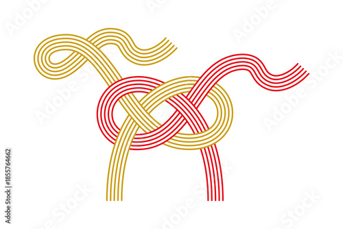 馬の水引き,年賀状や馬関連の仕事(競馬,乗馬クラブ,牧場)でのお祝いごとに使える水引