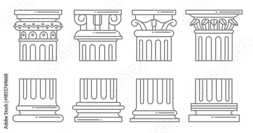roman column icons 