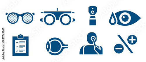 simple eye doctor tool vectors