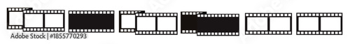 set of film strips vector illustration 