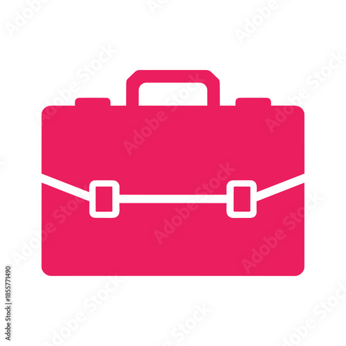 Pink Briefcase Icon