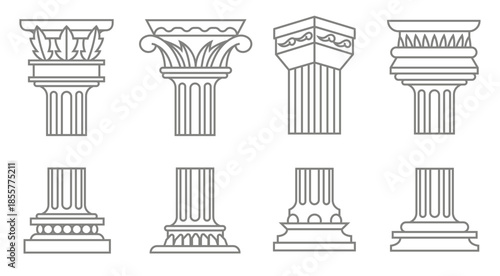 roman column icons 