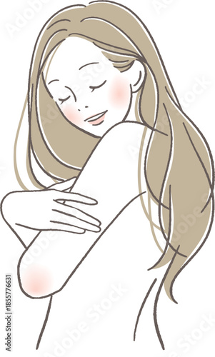 肌が綺麗な女性