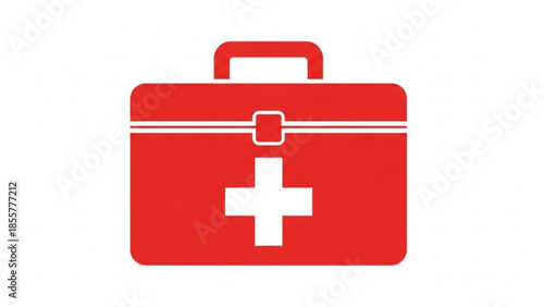 First aid kit illustration on white background