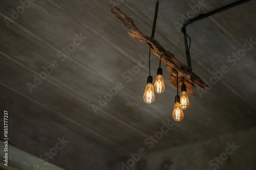 old lamp in the dark