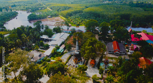Bild auf Leinwand Wat Mae Chao Yu Hua, Chian Yai District, Nakhon Si Thammarat, Thailand