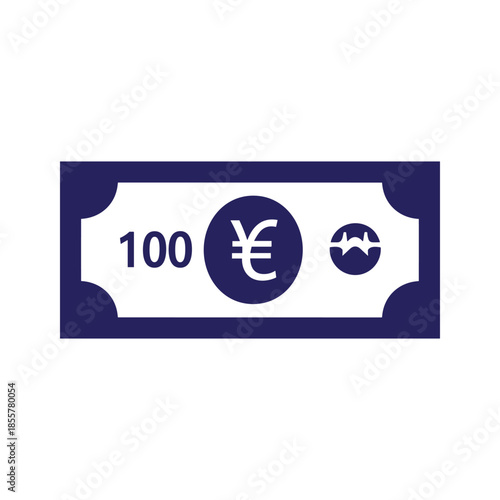 Euro Bill Vector Illustration