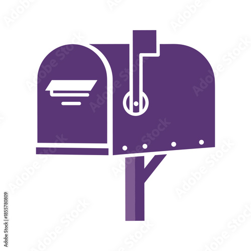 Purple Mailbox Icon