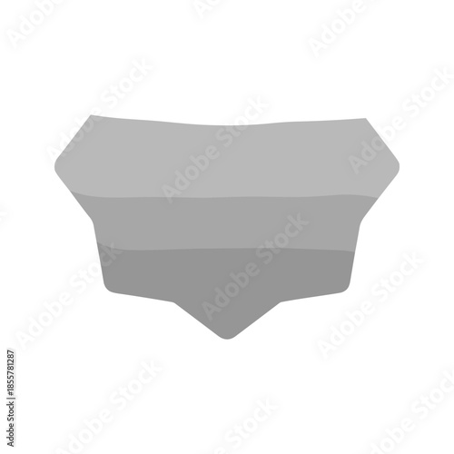 Grey Bikini Bottom Illustration