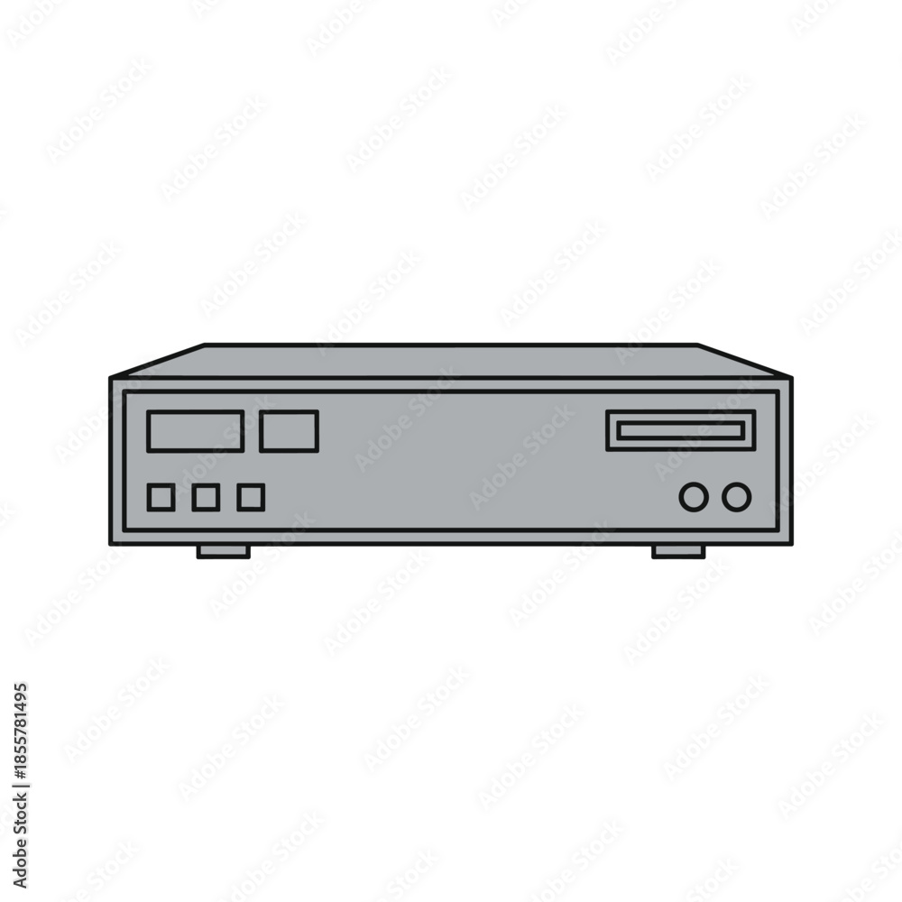 Obraz premium Stereo System Vector Illustration