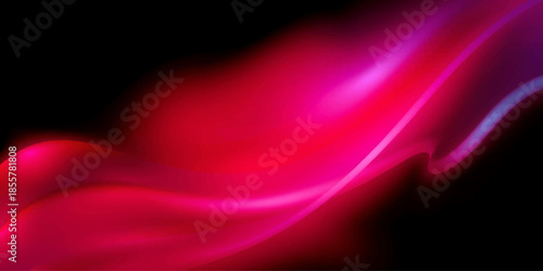 Abstract red background with smoke and flowing silk fabric waves creating a smooth satin texture design for a soft velvet cloth backdrop wallpaper