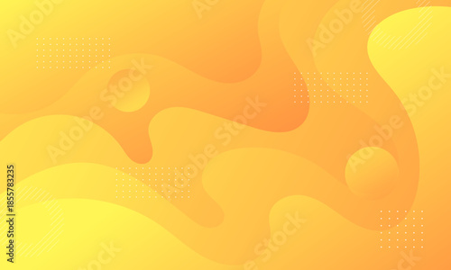 Yellow abstract background with soft flowing shapes creating bright, cheerful, and modern visual appearance.