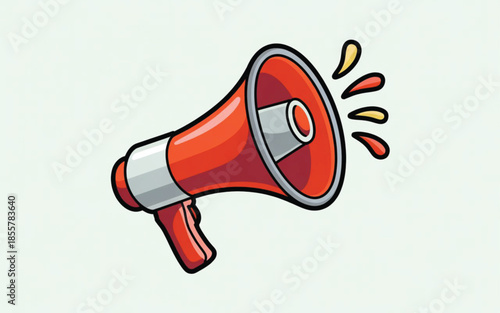 megaphone announcement message