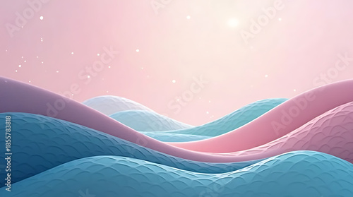 Modern Pink and Peacock Blue Ramadan Eid Abstract Background
