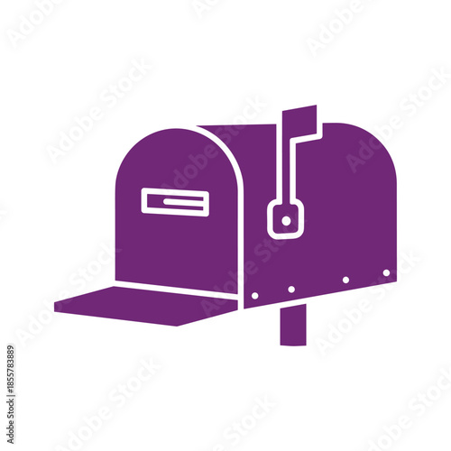 Purple Mailbox Icon