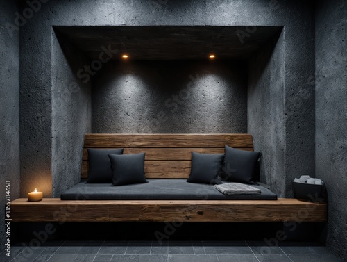 Elegant Hardwood Flooring in a Cozy Bedroom with Natural Wood Accents