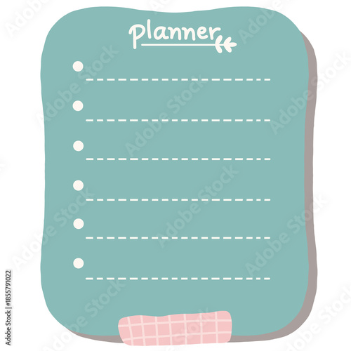Blank List with Checkboxes Illustration