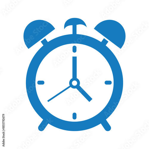Blue Alarm Clock Icon