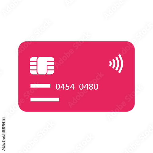 Pink Credit Card Illustration
