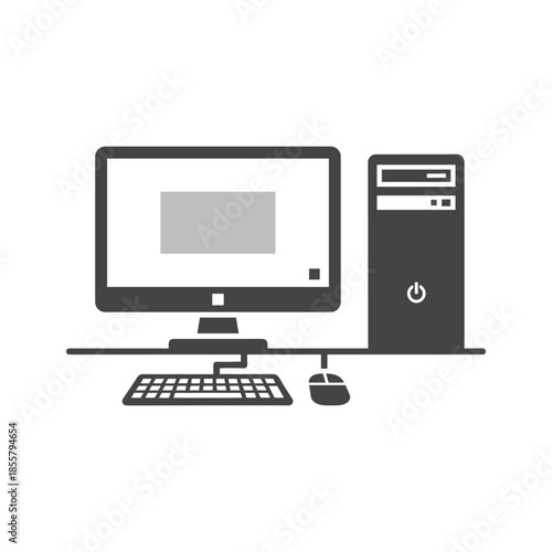Desktop Computer Illustration