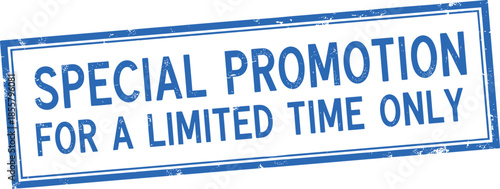 Special Promotion For A Limited Time Only Stamp  vector illustration icon silhouette