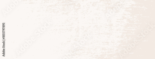 Light beige paint brush texture gradient. Gritty noise background. Vintage distress speckle gradation. Neutral distressed halftone bg. Cream color grit texture overlay. Rough retro punk brush splatter