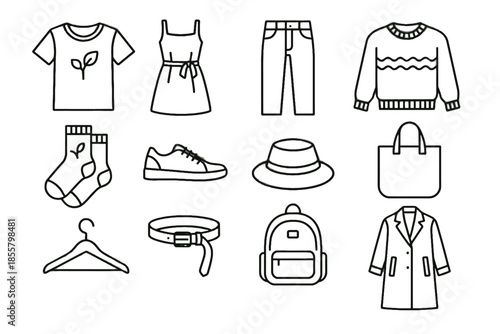 Straw icon fashion sustainable wooden jeans sweater belt denim long icons bag