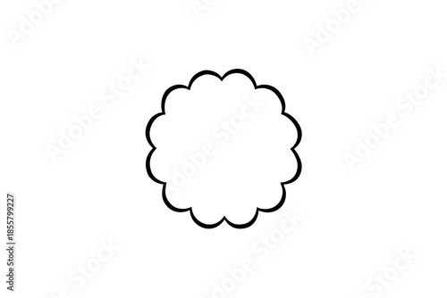 Scalloped Circular Border Frame