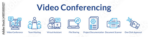 Video Conferencing Platform for Virtual Meetings Team Collaboration Document Sharing and Remote Project Management