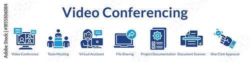 Video Conferencing Platform for Virtual Meetings Team Collaboration Document Sharing and Remote Project Management