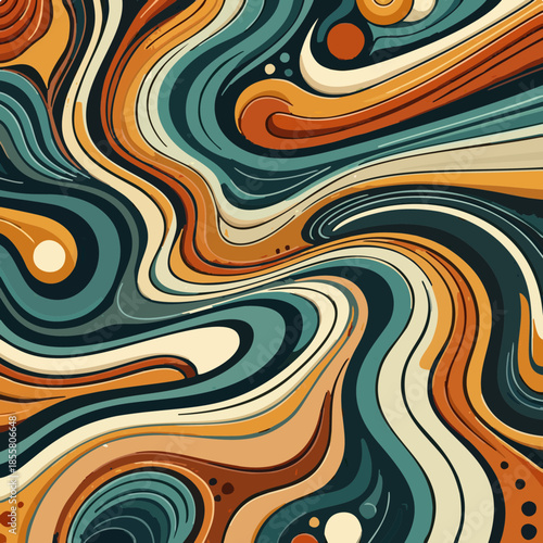 abstract seamless pattern with waves