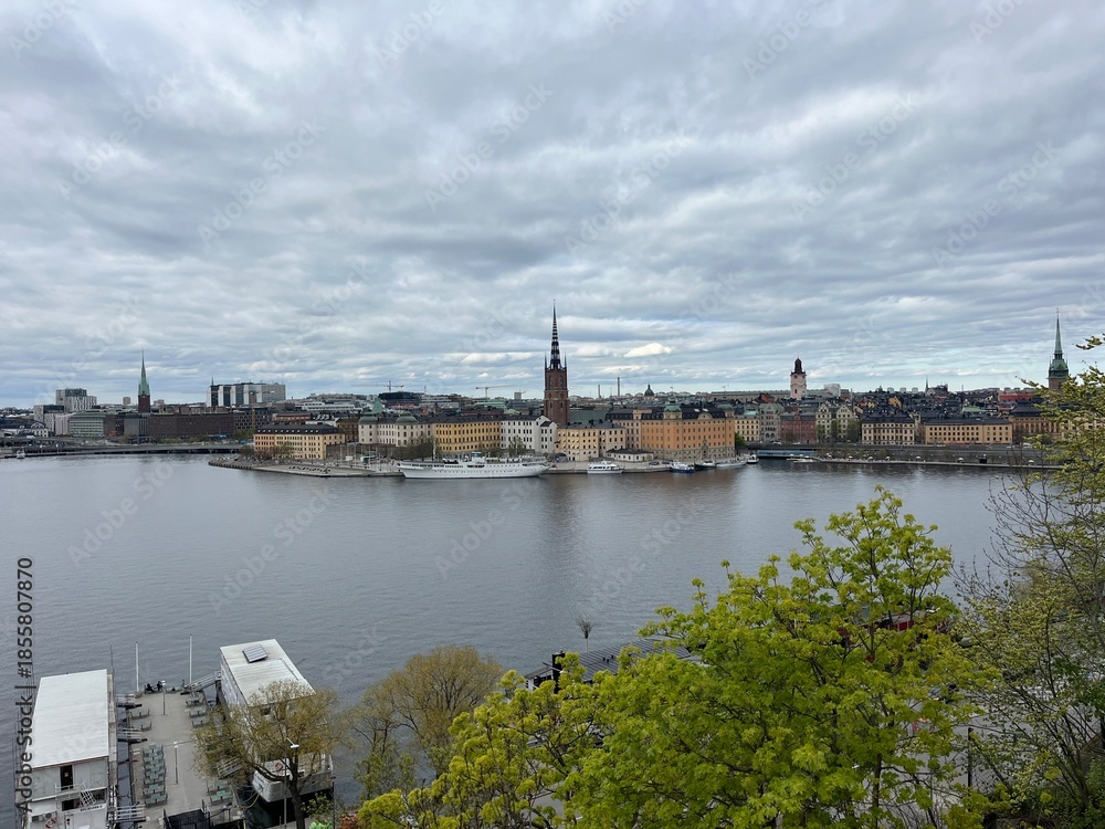 Fototapeta premium landscape in Stockholm, Sweden, Northern Europe