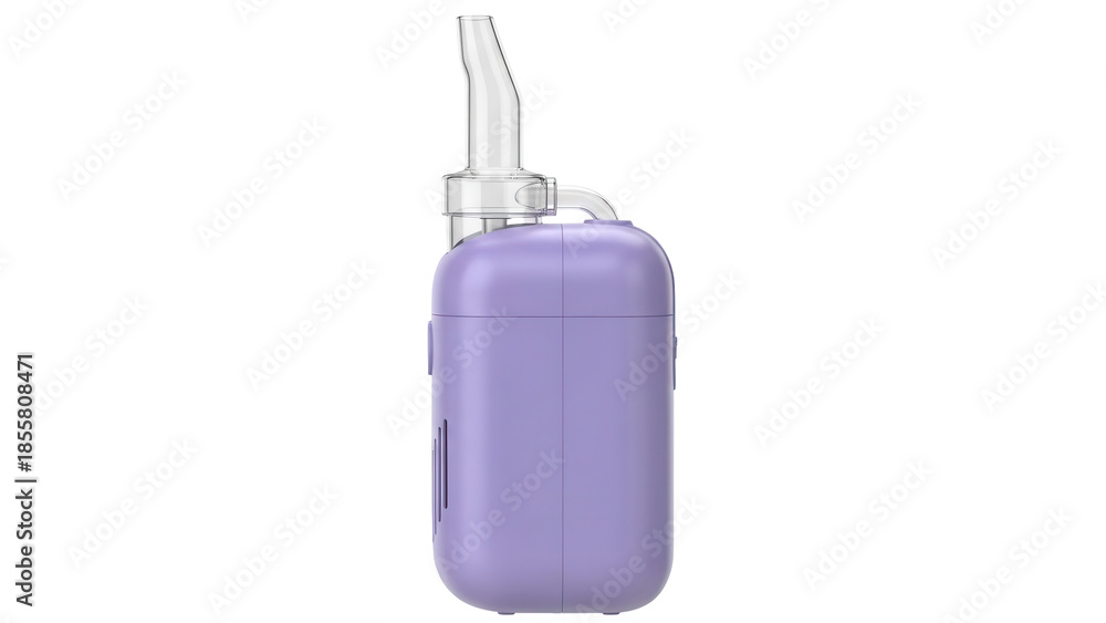 Fototapeta premium Isolated Purple Vaporizer Device, Clean Design, Minimalist Style, Contemporary and Modern Design
