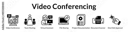 Video Conferencing Platform for Virtual Meetings Team Collaboration Document Sharing and Remote Project Management