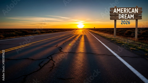 Sunset on the american dream highway