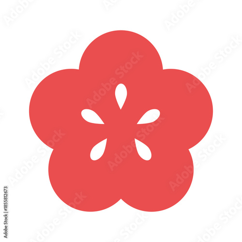 梅 アイコン 正月 新年 お正月素材 伝統行事 デザイン素材 ベクターイラスト