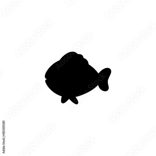 X ray fish skeleton silhouette illustration