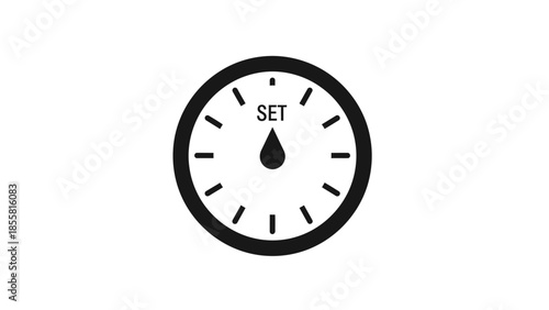 clock isolated on white background