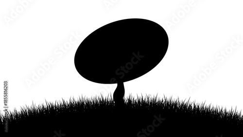 black silhouette of a white cat