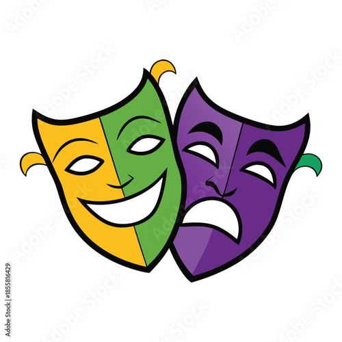 Elegant violet Venetian carnival mask adorned with gold filigree and delicate feathers, shimmering with mystery, romance, and timeless masquerade charm, allure elegance.
