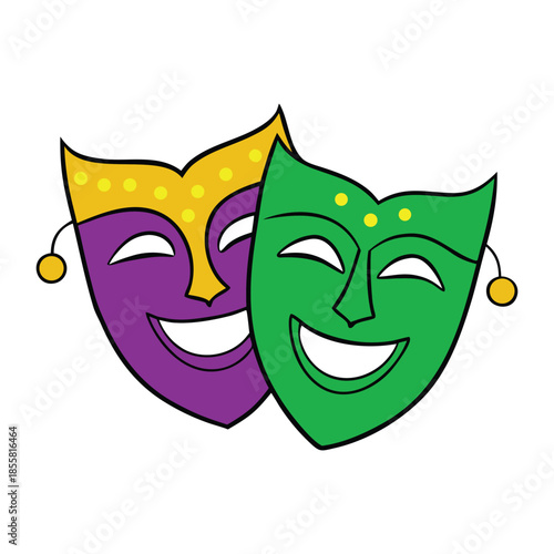 Elegant violet Venetian carnival mask adorned with gold filigree and delicate feathers, shimmering with mystery, romance, and timeless masquerade charm, allure elegance.
