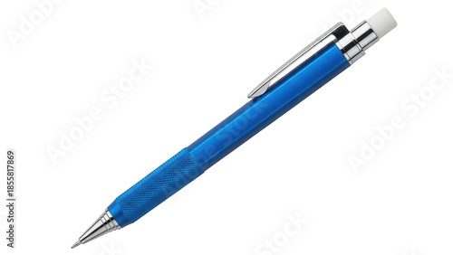 Isolated Blue Mechanical Pencil Stationery for Drawing or Drafting in Office or School