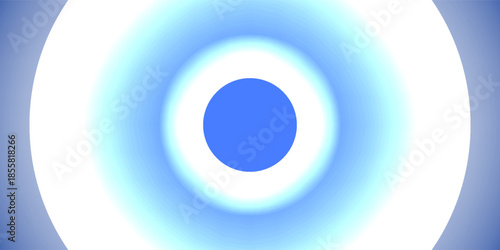 A bright and vibrant abstract background featuring a smooth blue and white radial gradient